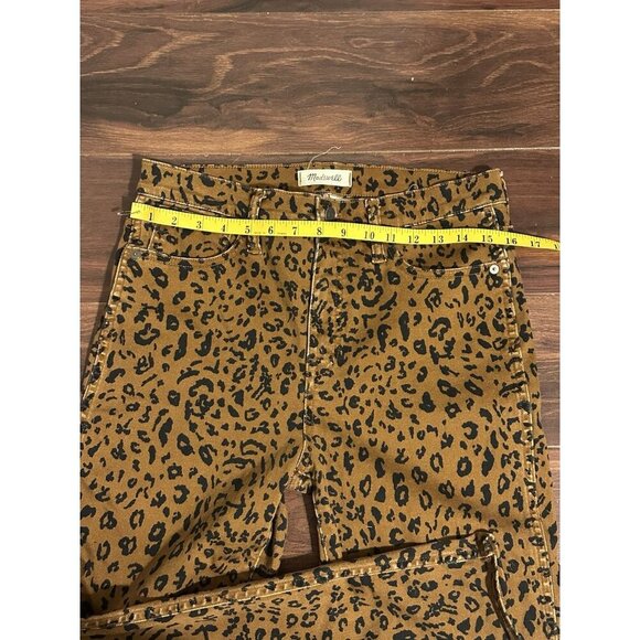 Madewell Women’s Stovepipe Jeans Leopard Print Size 29 - Picture 11 of 13